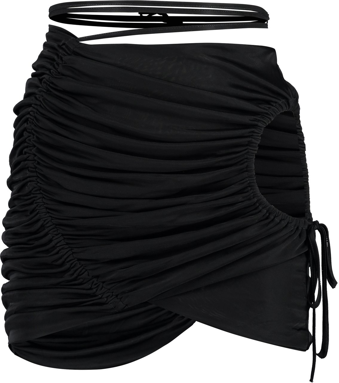 ANDREADAMO Draped skirt Zwart