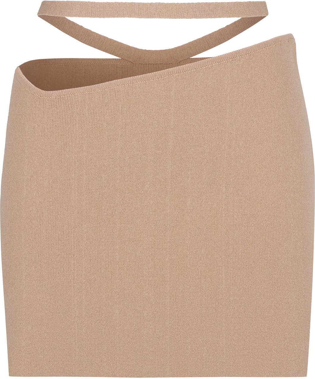 ANDREADAMO Knitted mini skirt Neutraal