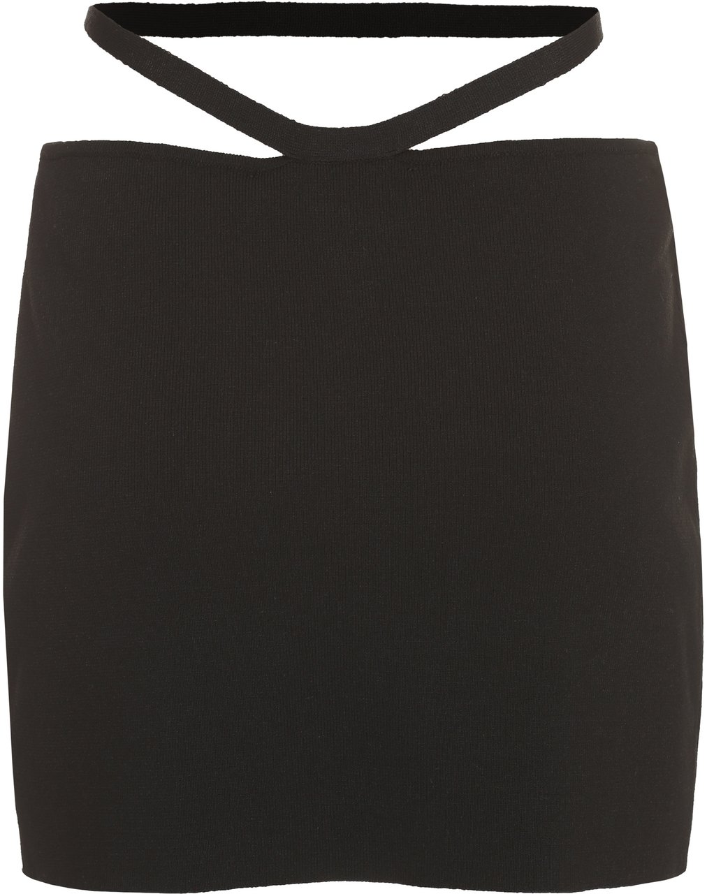 ANDREADAMO Knitted mini skirt Zwart