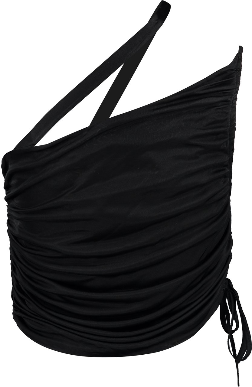 ANDREADAMO Draped top Zwart