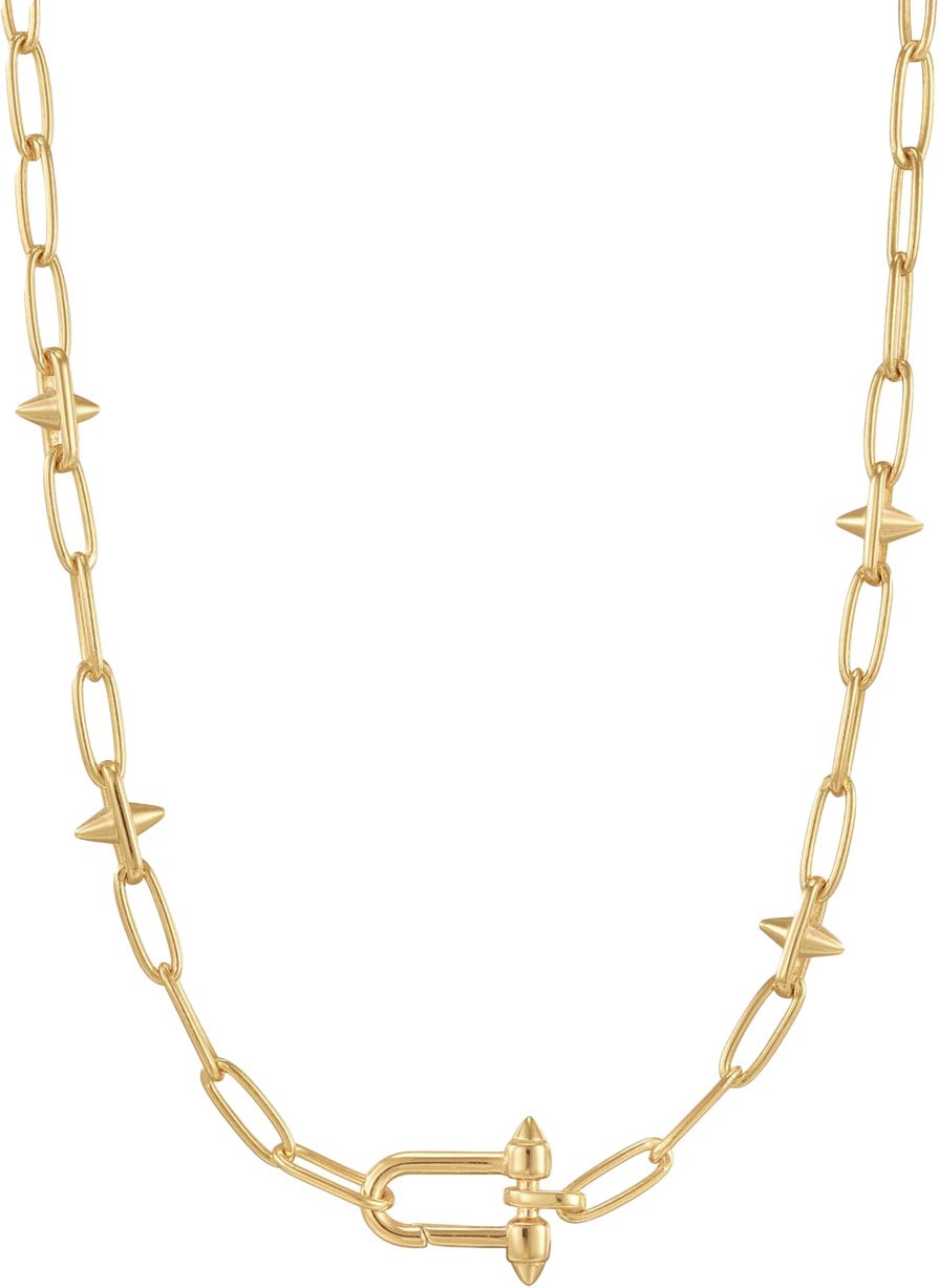 Ania Haie Ania Haie Gold Stud Link Charm Necklace Goud