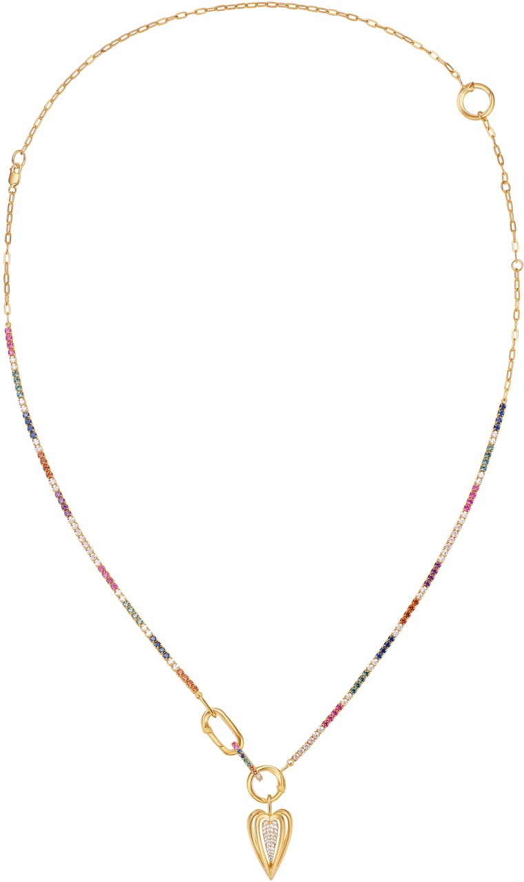 Ania Haie Ania Haie Gold Rainbow Chain Connector Necklace Goud