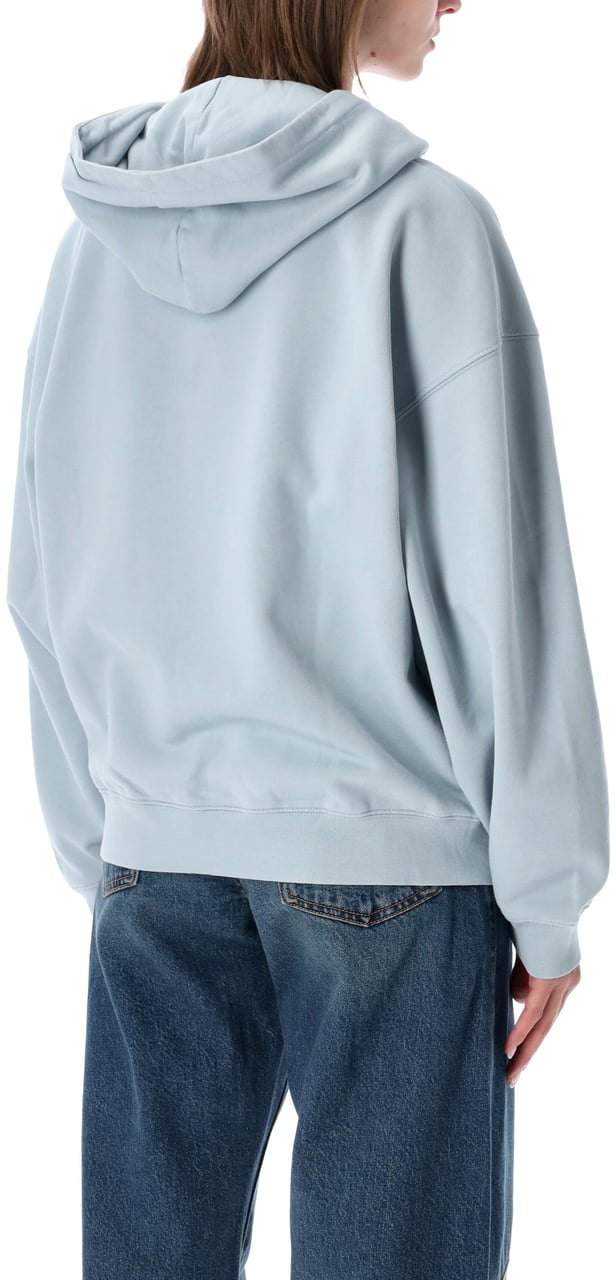 Anine Bing Harbey Hoodie Letter Man Washed Light Blue Lichtblauw