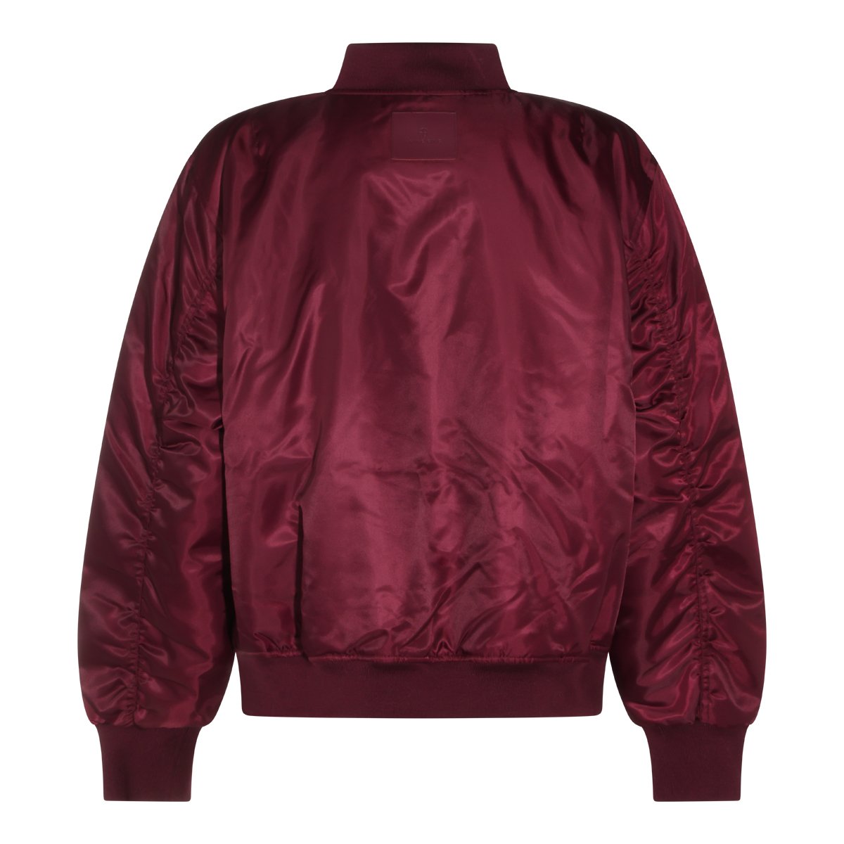 Anine Bing Casual Bomber Jacket in Rich Burgundy Shade Rood