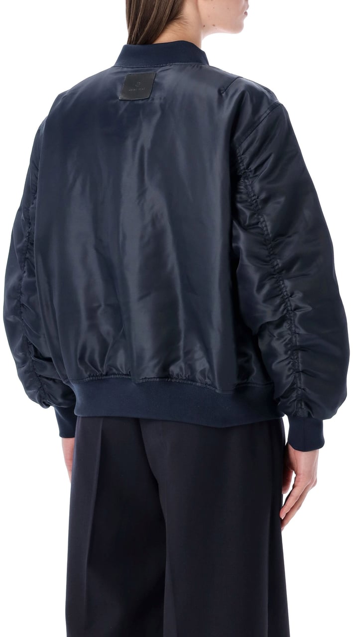 Anine Bing Leon Bomber Nylon Blu Blauw