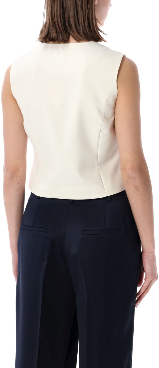 Anine Bing Mario Vest Beige Wit