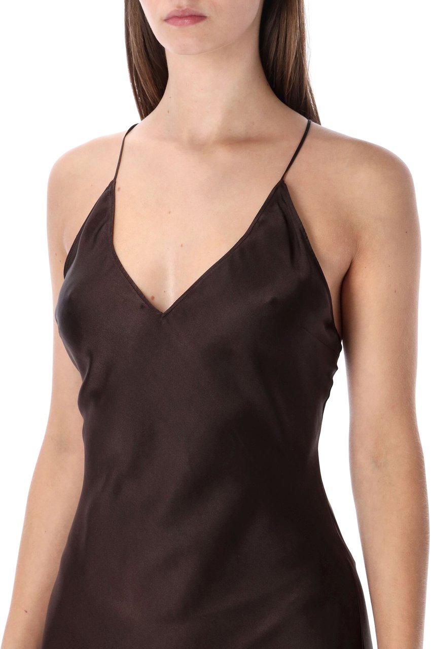 Anine Bing Laurel Long Dress Marrone Bruin