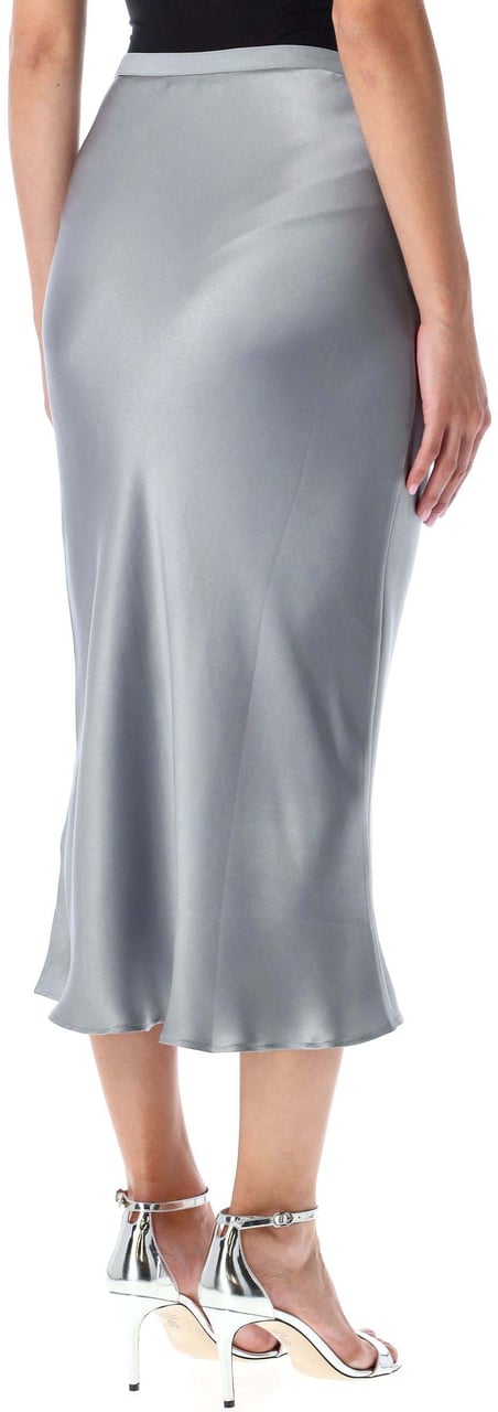 Anine Bing Bar Skirt Silk Paste Blue Blauw