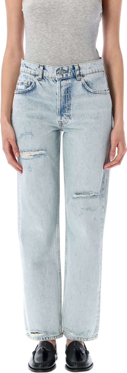 Anine Bing Kate Jean Destroy Washed Blue Blauw