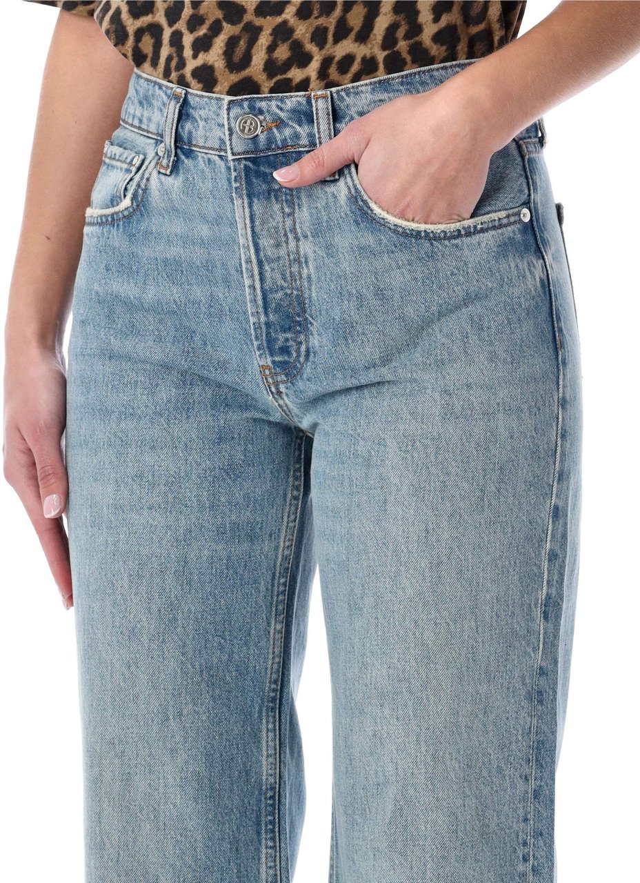 Anine Bing Hugh Jeans Washed Blue Blauw