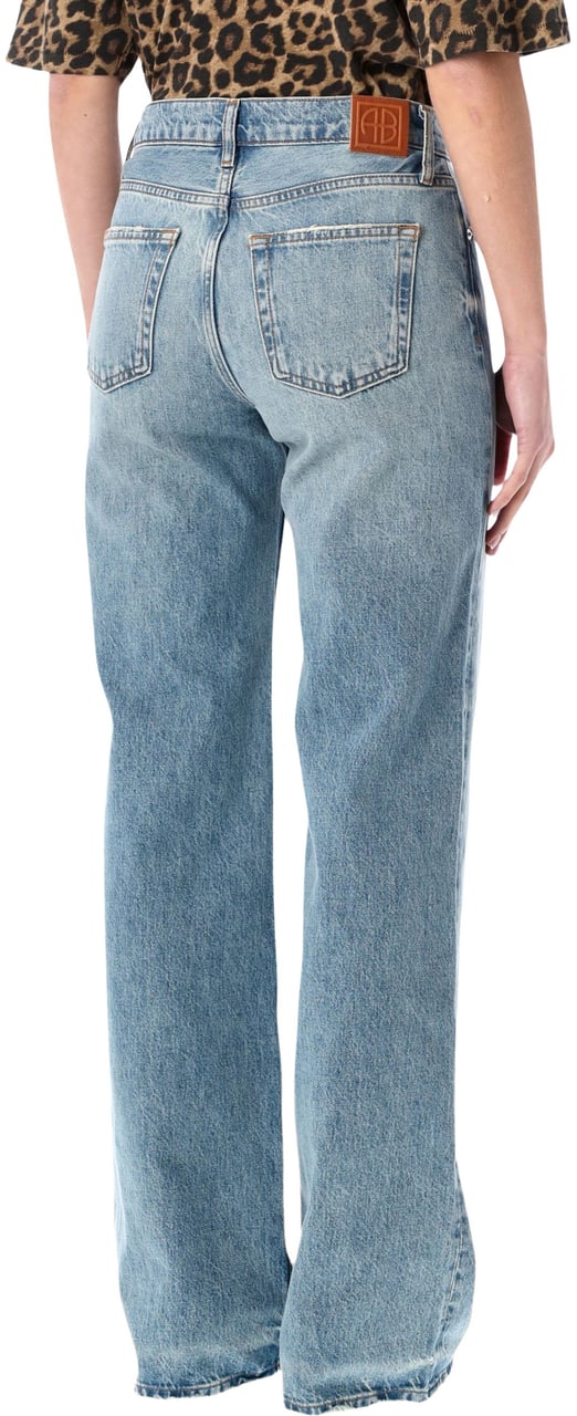 Anine Bing Hugh Jeans Washed Blue Blauw