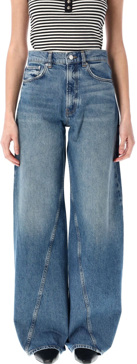 Anine Bing Brie Jeans Aegan Blue Blauw