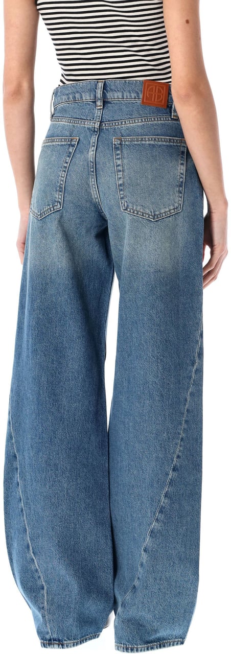 Anine Bing Brie Jeans Aegan Blue Blauw