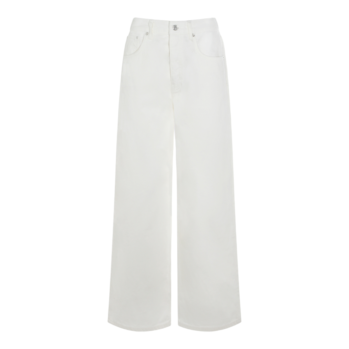 Anine Bing High-Waisted Wide-Leg Jeans with Aesthetic Wit