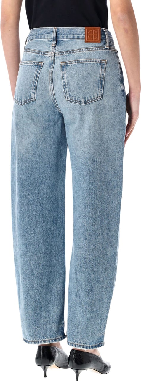 Anine Bing Fritz Jeans Washed Blue Blauw