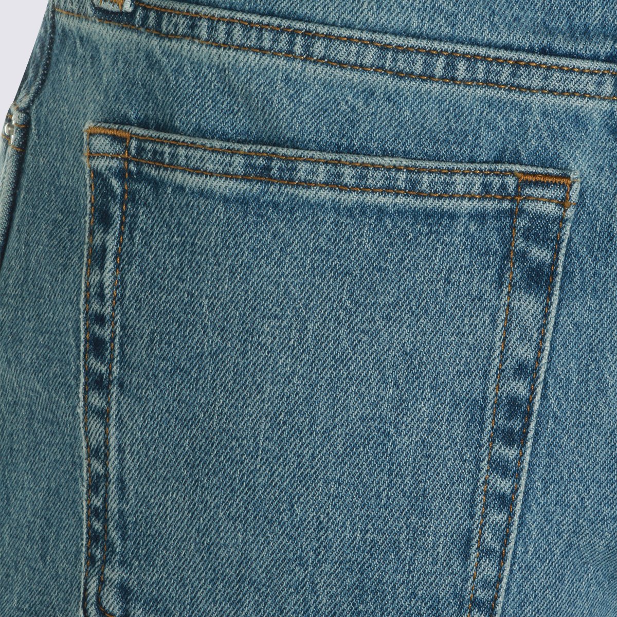 Anine Bing High-Waisted Straight-Leg Jeans With Classic Five-Pocket Design Blauw