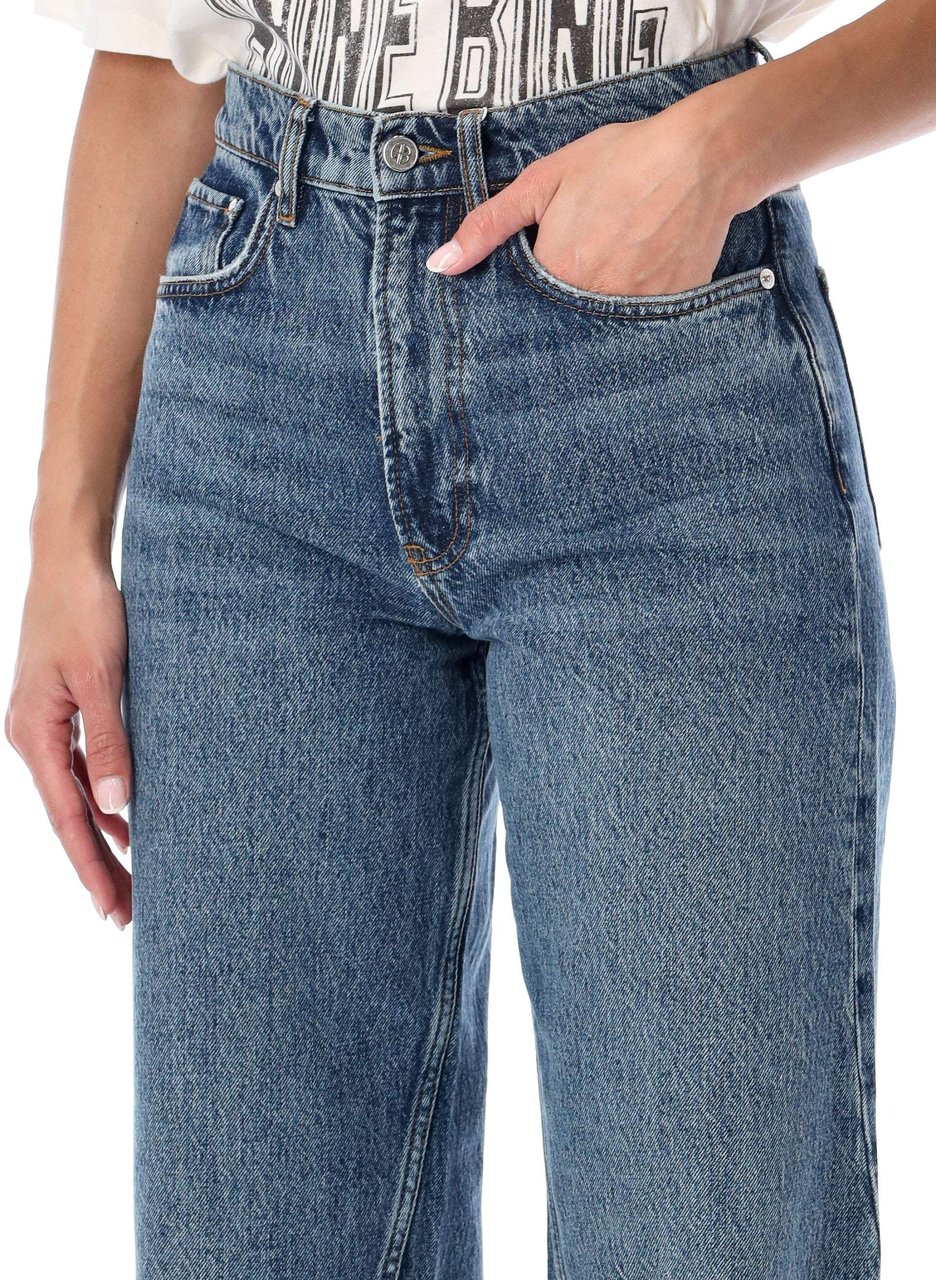 Anine Bing Brie Jeans Cabana Blue Blauw