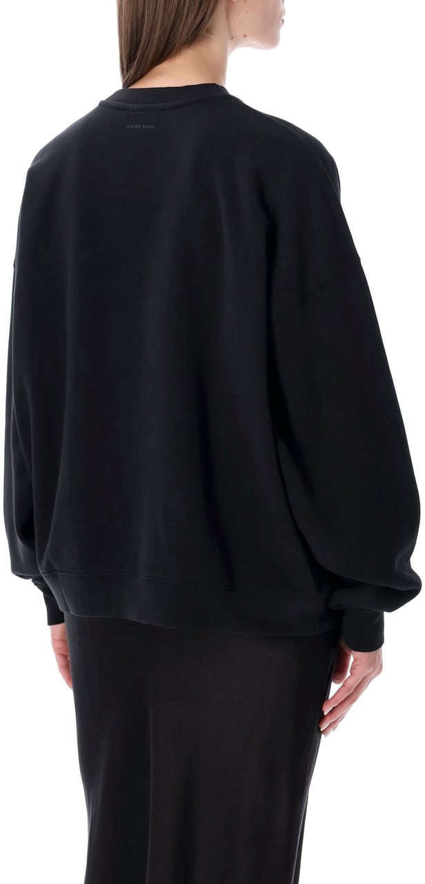 Anine Bing Miles Fleece Over Nero Zwart