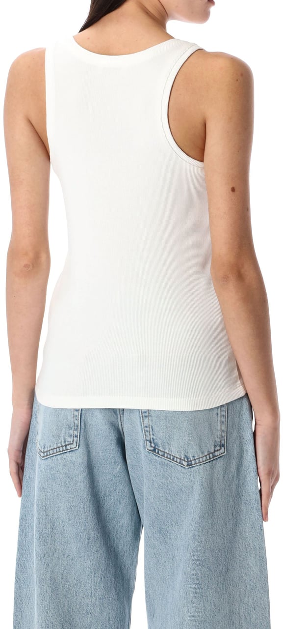 Anine Bing Alessia Tank Top Bianco Wit