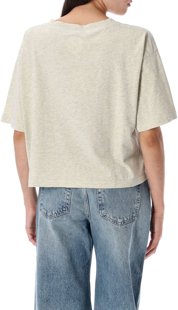 Anine Bing Johnny Crop Tee Grigio Grijs