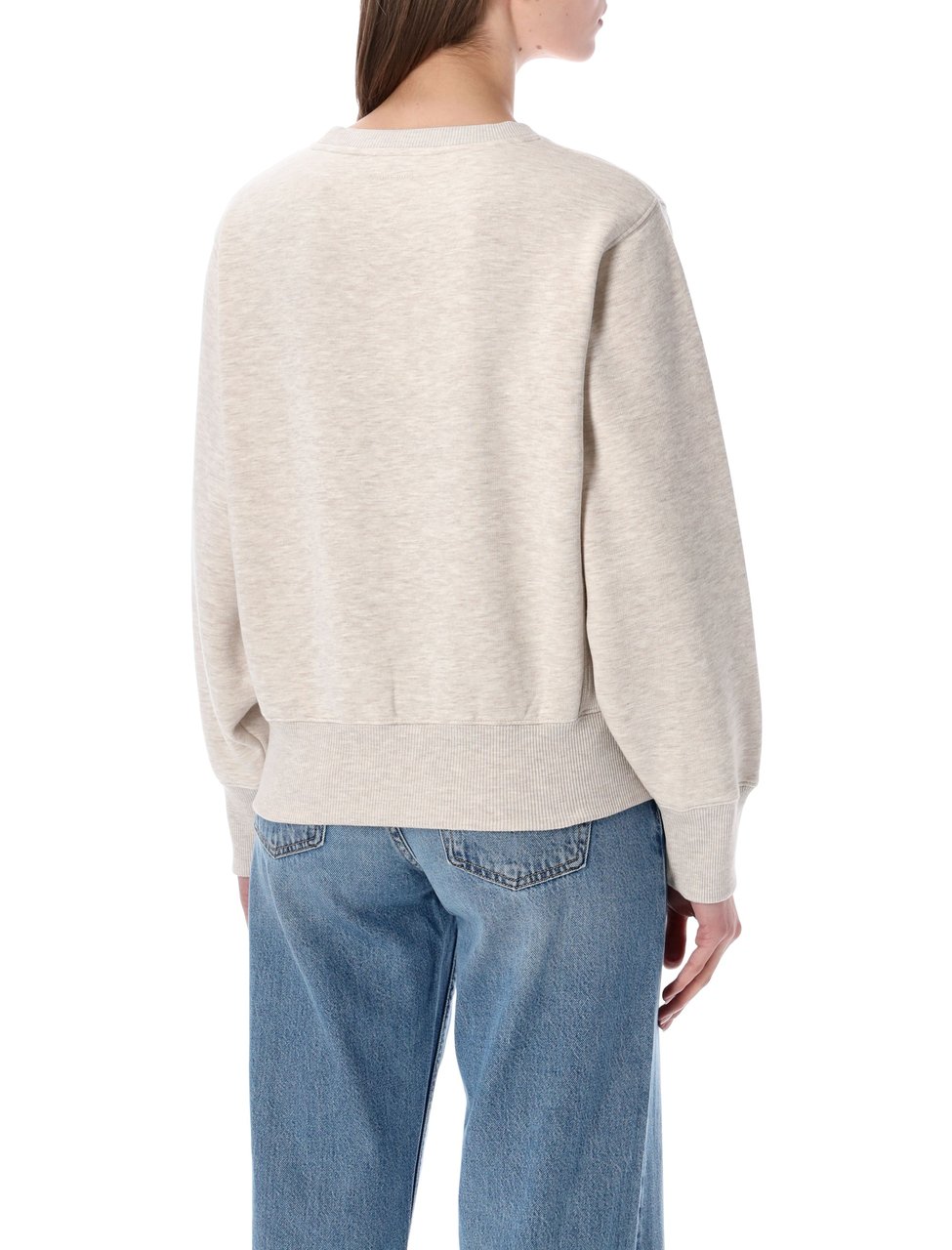 Anine Bing Anine Bing Harry Shrunken black sweatshirt Beige