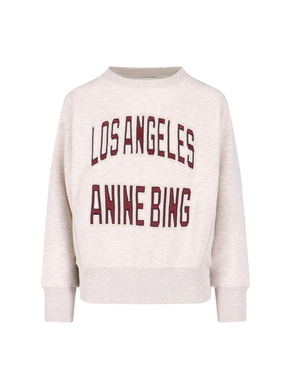 Anine Bing "Harry" Sweatshirt – Cream Wit