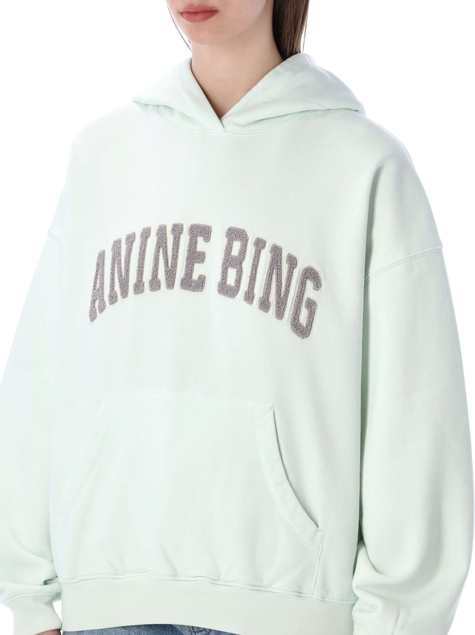 Anine Bing Harvey Hoodie Light Green Lime