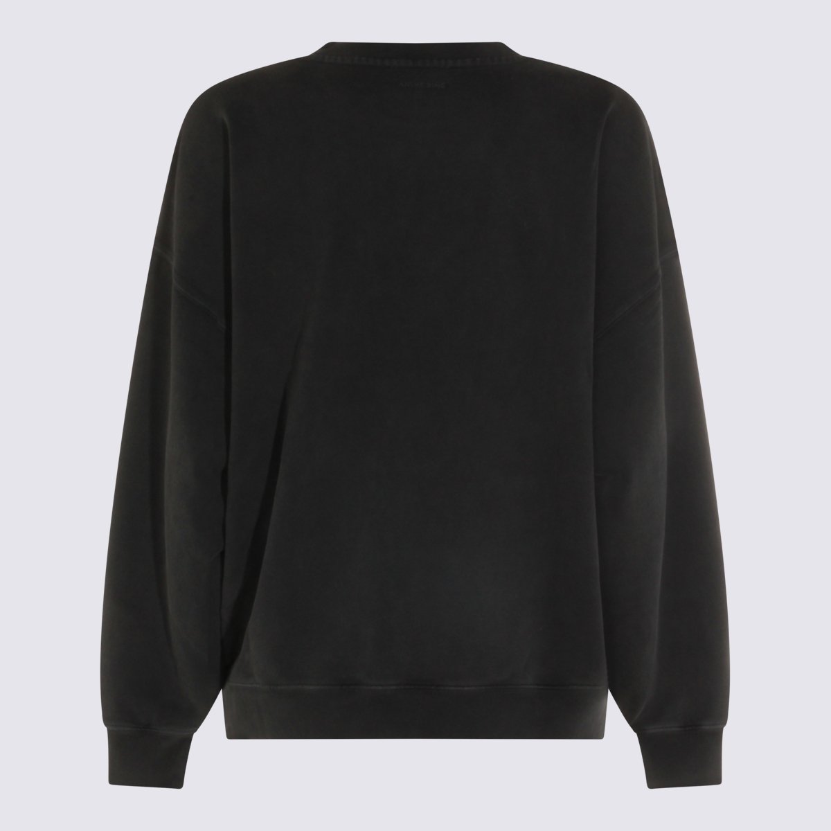 Anine Bing Relaxed Fit Sweatshirt With Vintage Graphic Design Zwart