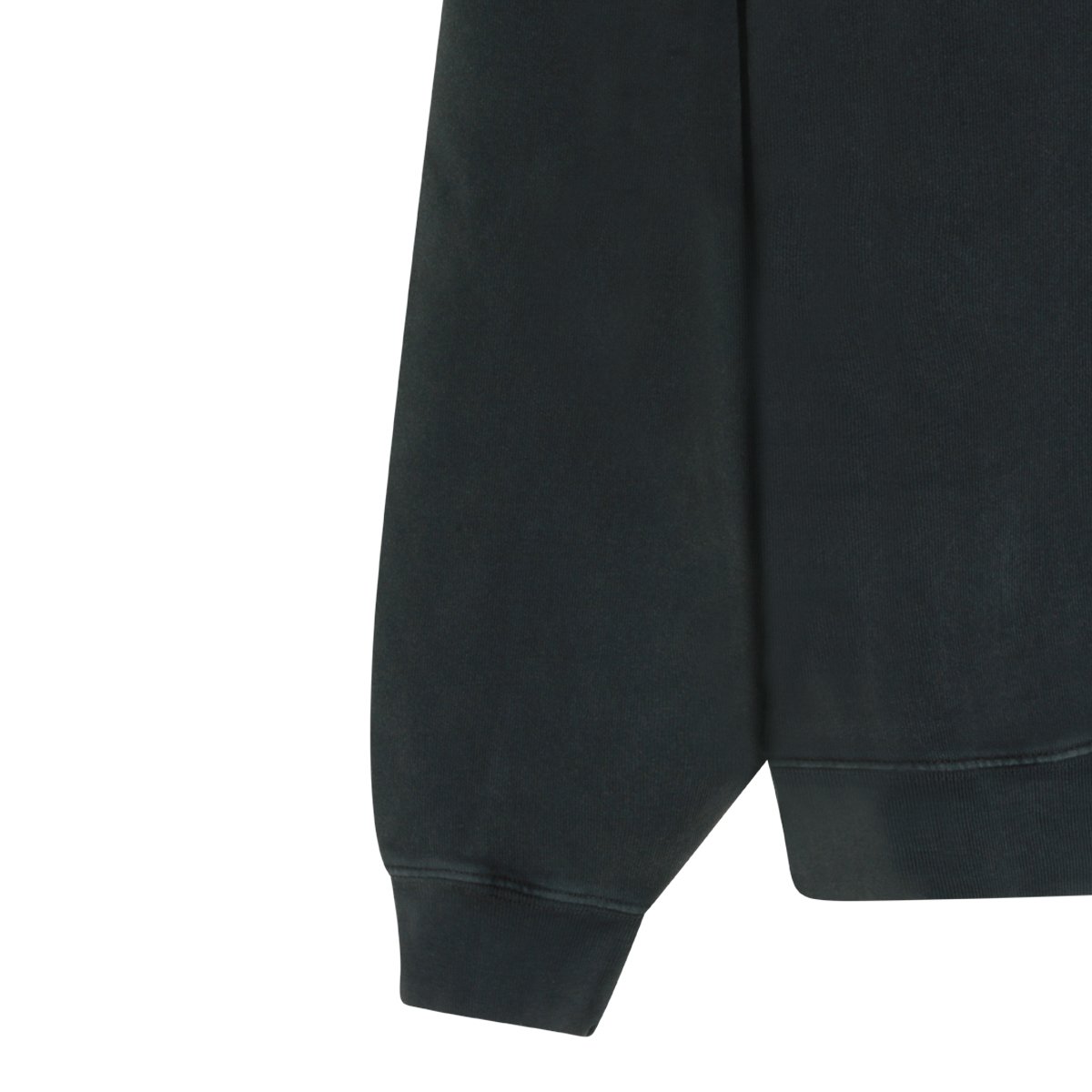 Anine Bing Classic Black Cotton Sweatshirt With Graphic Back And Logo Detail Zwart
