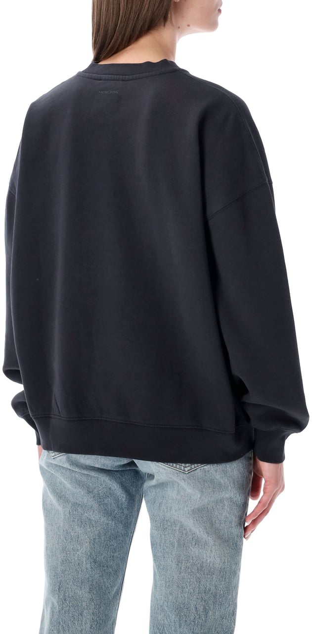 Anine Bing Miles Hoodie Vintage Black Donkergrijs