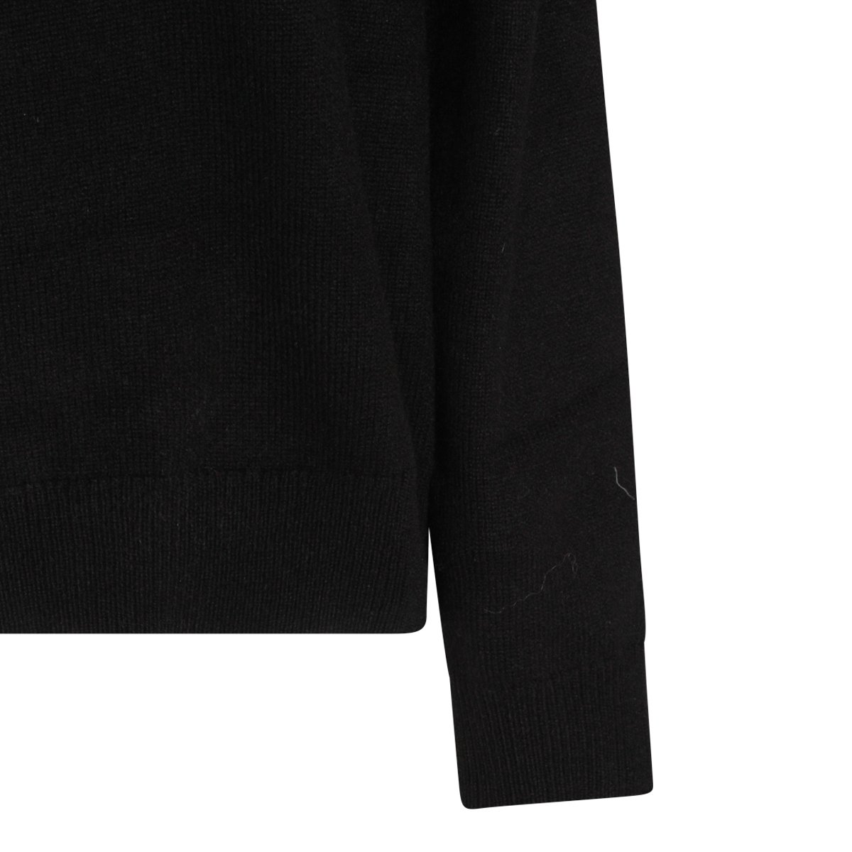 Anine Bing Wool Knit Sweater With Crew Neckline And Ribbed Cuffs Zwart