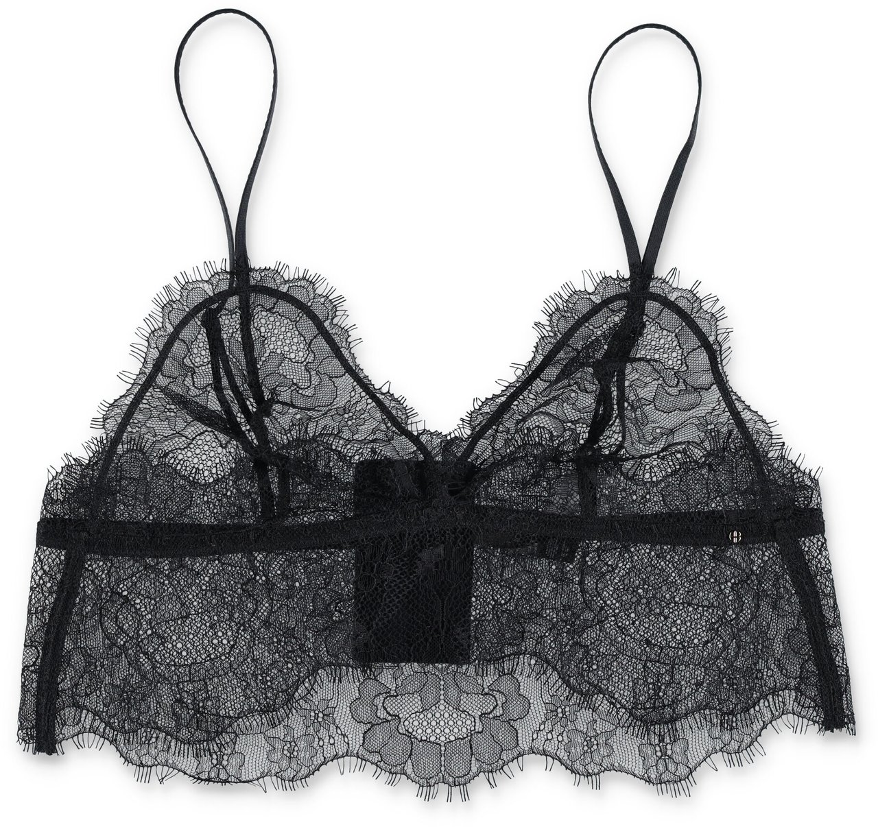Anine Bing Lace Bralette Nero Zwart