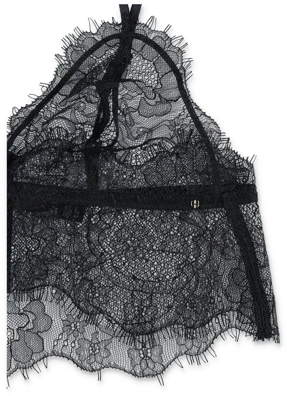 Anine Bing Lace Bralette Nero Zwart