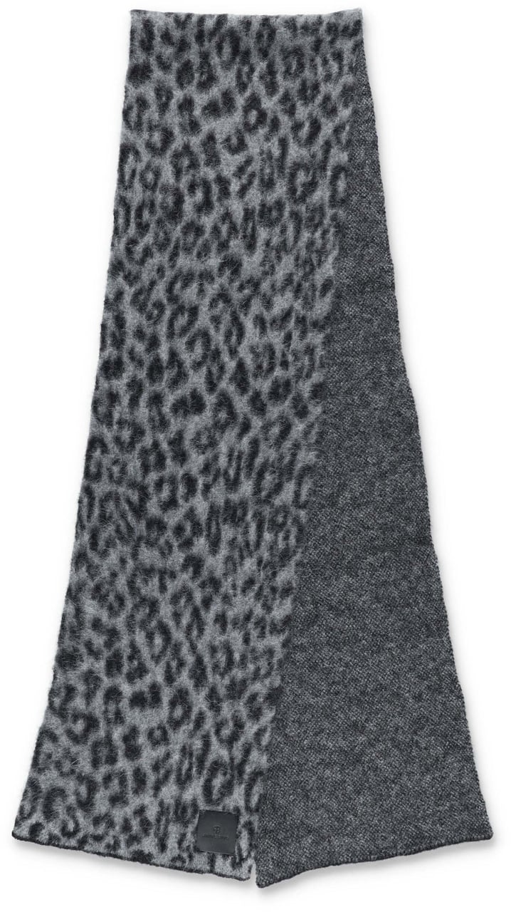 Anine Bing Scarf Leo Grey Leo Dierenprint