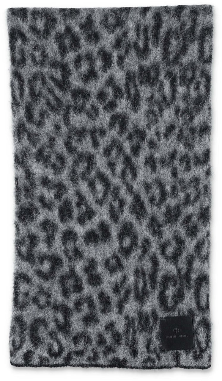 Anine Bing Scarf Leo Grey Leo Dierenprint