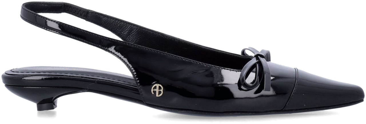 Anine Bing Zoey Sling Back Ribbon Nero Zwart