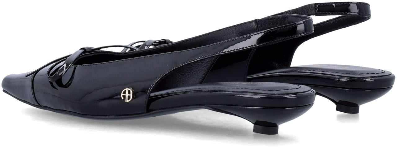 Anine Bing Zoey Sling Back Ribbon Nero Zwart