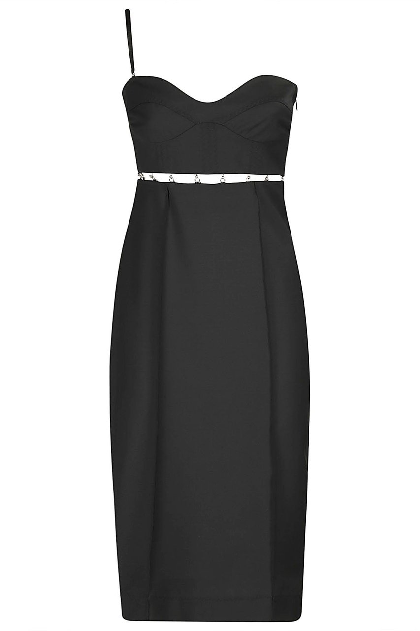 Anna October Black Devon Sheath Dress Zwart