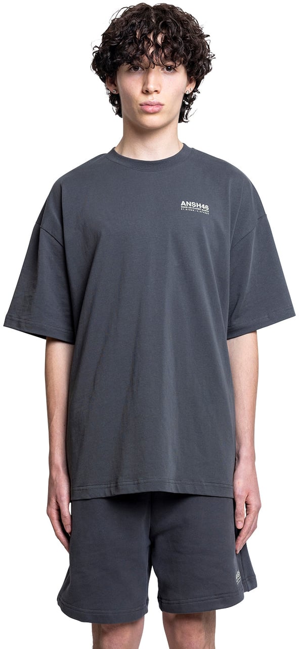 ANSH46 ANSH46 T-SHIRT DARK GREY Grijs