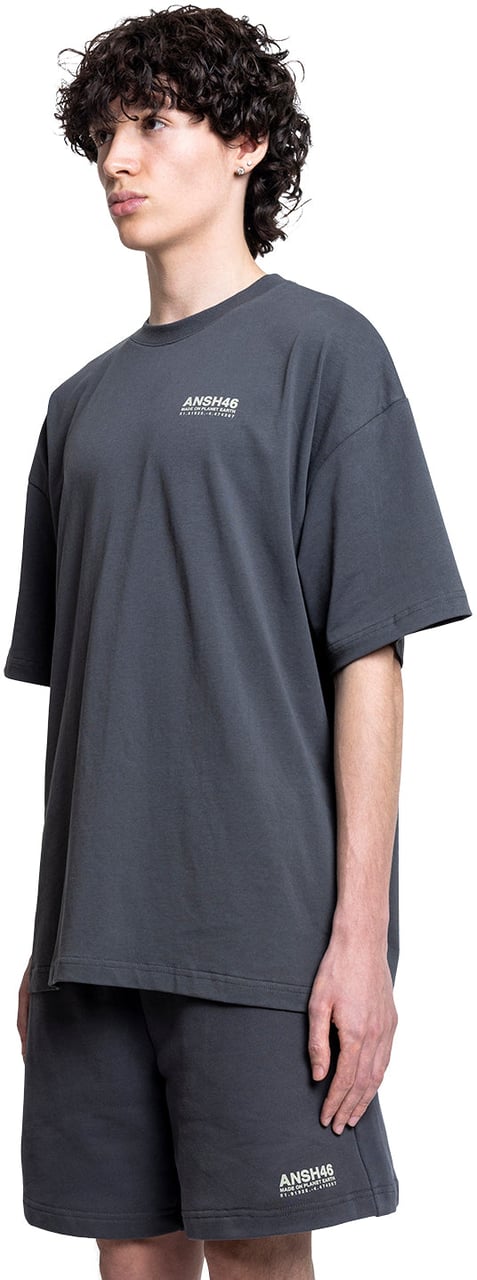 ANSH46 ANSH46 T-SHIRT DARK GREY Grijs