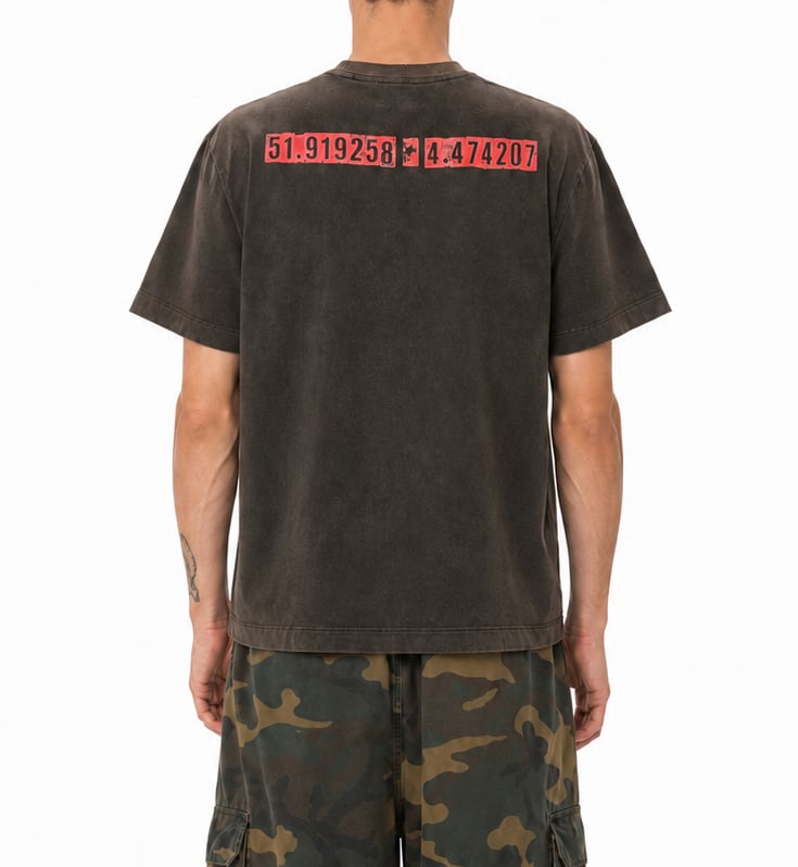 ANSH46 "FUTURE PRESENT" T-SHIRT Grijs