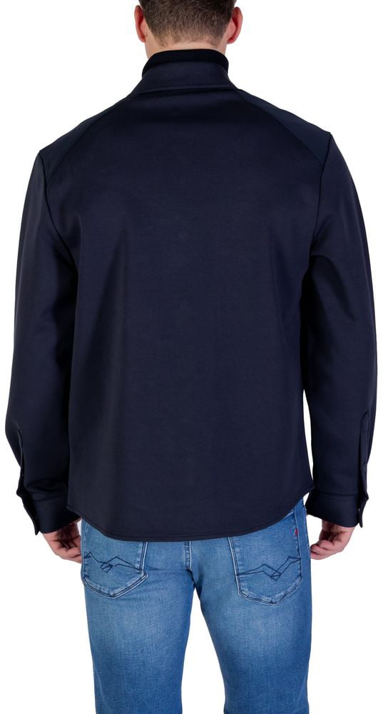 Antony Morato Blue Cotton Shirt Blauw