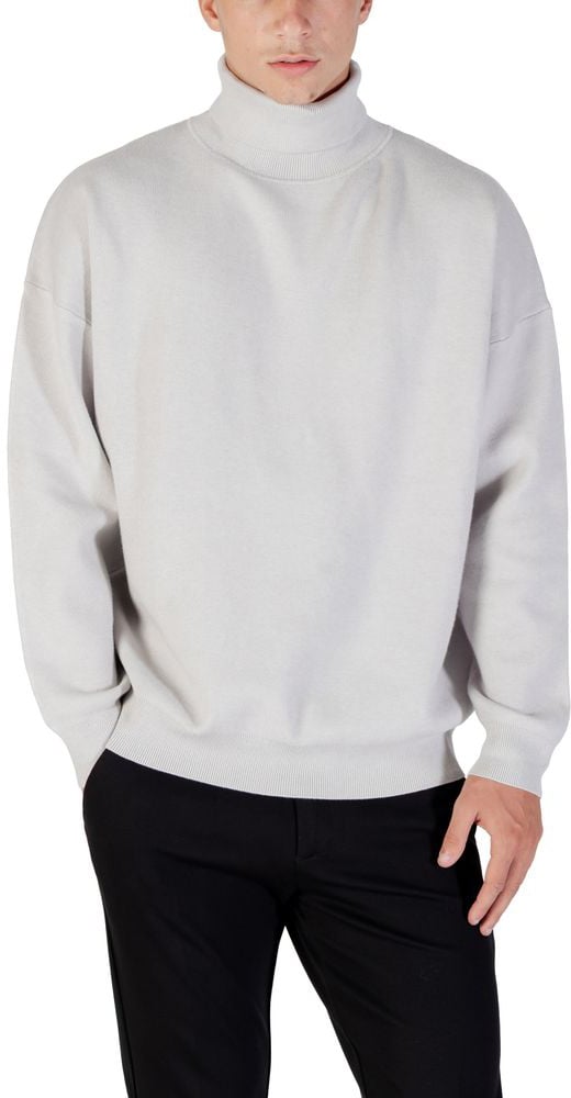 Antony Morato Gray Viscose Sweatshirt Grijs