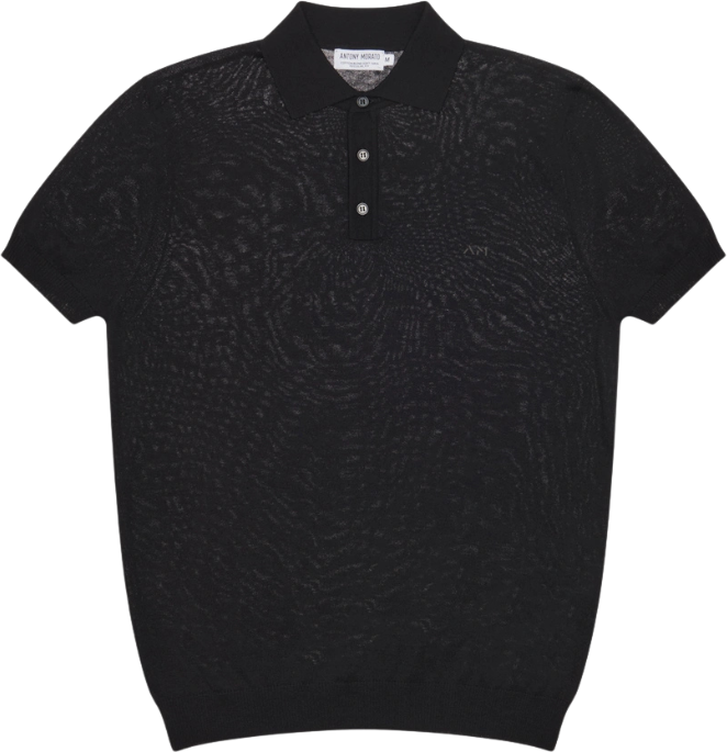 Antony Morato Antony Morato Polo Regular Fit In Cotton Blend Zwart