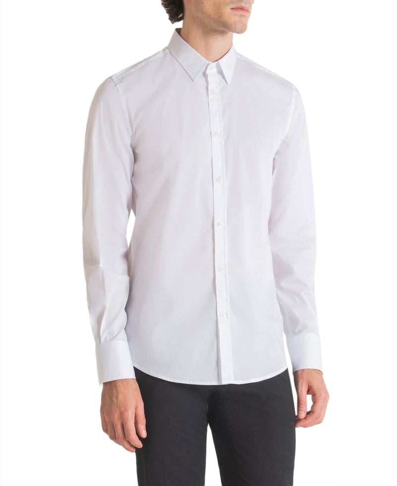 Antony Morato Antony Morato Overhemd Milano Slim Fit Wit