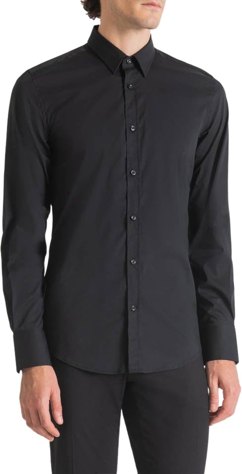 Antony Morato Antony Morato Overhemd Milano Slim Fit Zwart