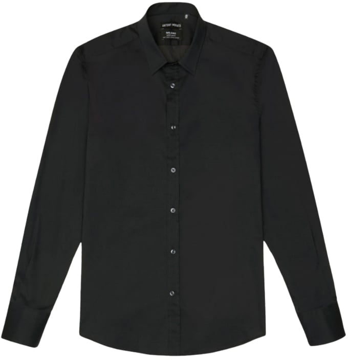 Antony Morato Overhemd Milano Slim Fit Zwart