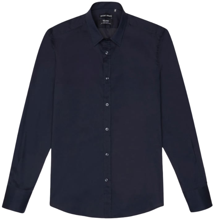 Antony Morato Overhemd Milano Slim Fit Blauw