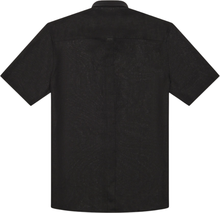 Antony Morato Antony Morato Shirt Adalia Regular Fit In Soft Linen Zwart