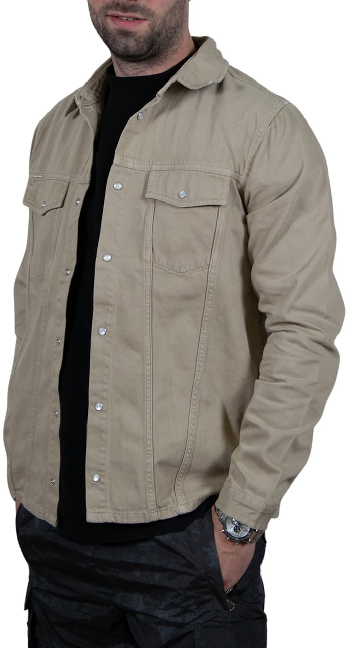 Antony Morato Antony Morato Overshirt Normal Fit Beige